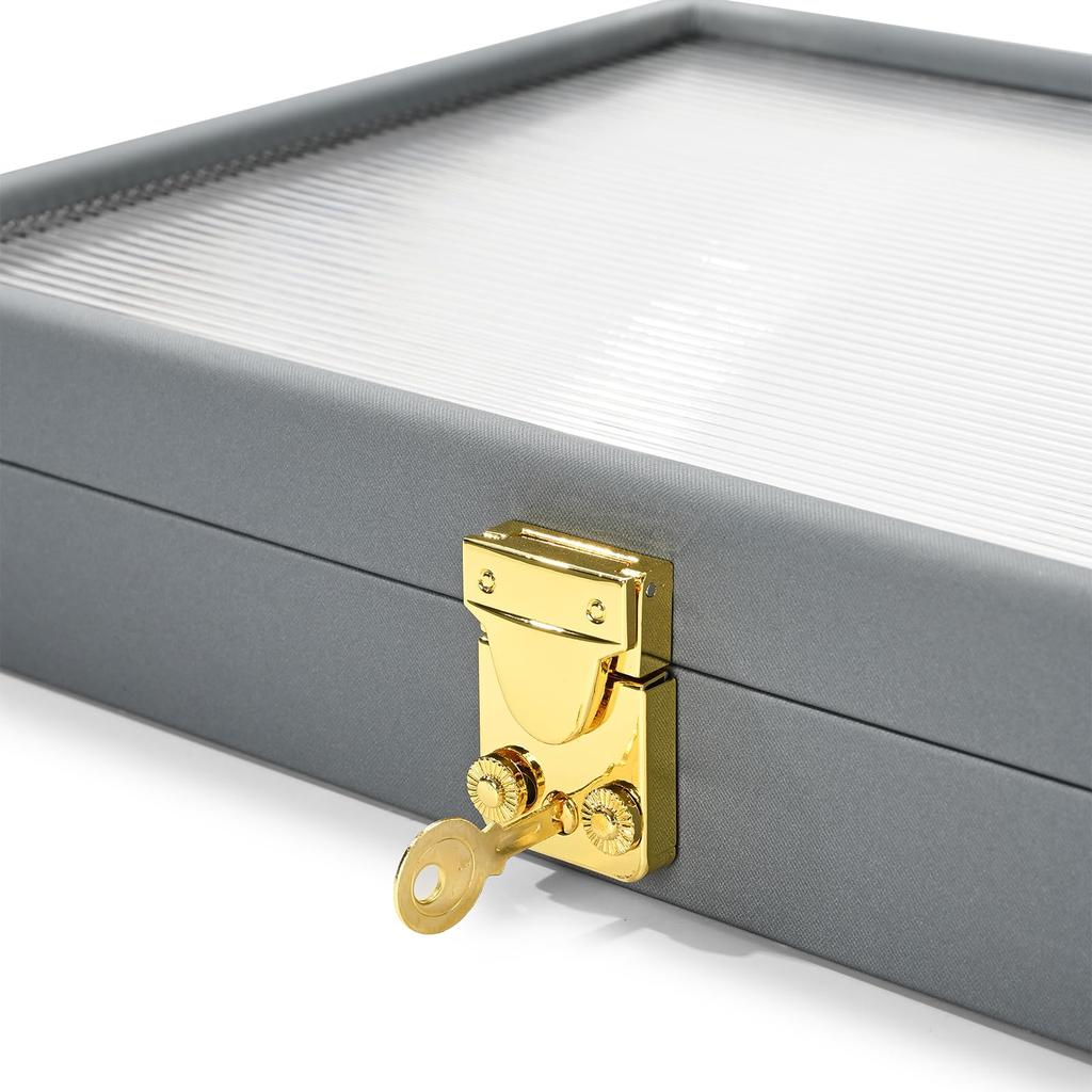 Oirlv Jewelry Tray with No Faux Leather Jewelry for Qualified Invoice X06501 Lid, Dividers, Box, Rings, Watches, Necklaces, Display, Storage, Luxury,