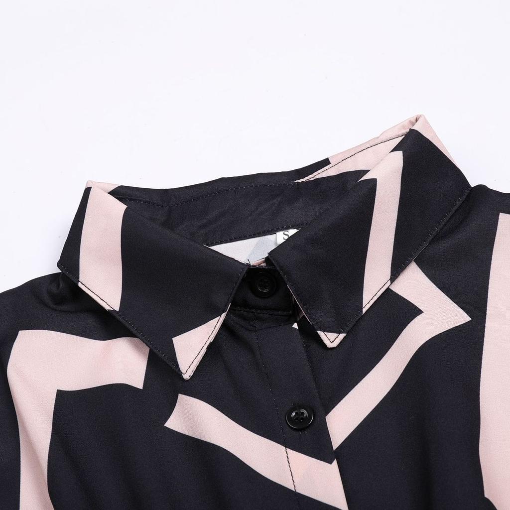 Plus-size Kobiety Luźne Długie Rękawy Tuniki Bluzki Casualowe Koszula Plus Size Lato Elegancka Bluzka Moda Uliczna