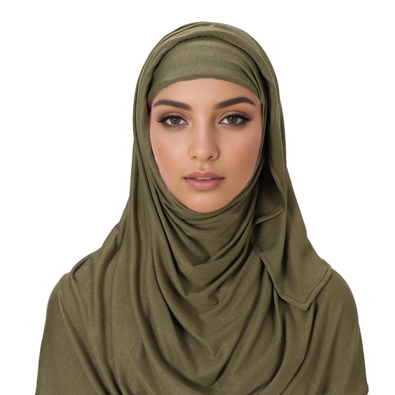 Design Pin Free Instant Jersey Hijab Women Jersey Bonnet Islam Shawls And Wraps Bonnet Hijab Underscarf Cap Foulard Femme