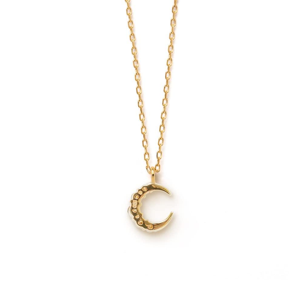 Estelle K10 Yellow Gold Diamond Moon Necklace (Web Exclusive) 0442-9438-0011-0000