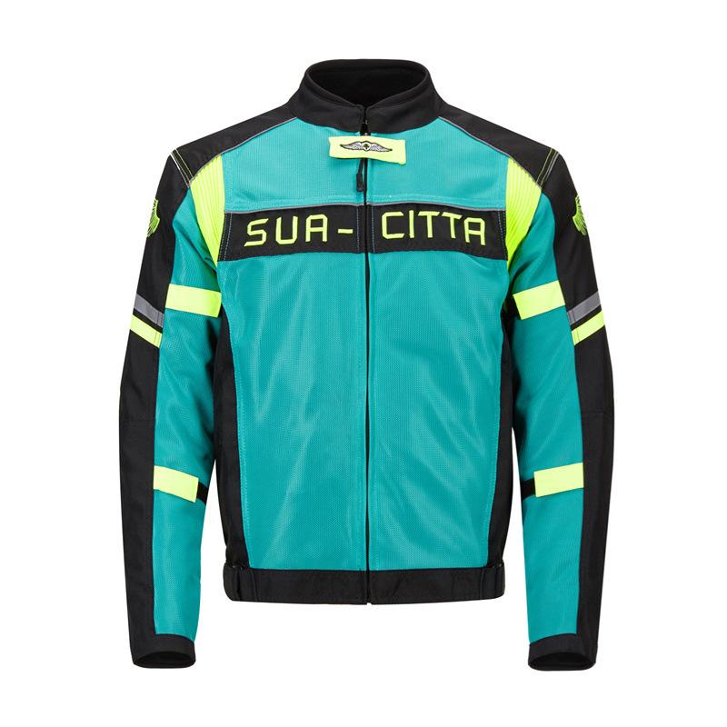 

/ Мотоциклетный костюм для велоспорта, мужская сетчатая дышащая женская рыцарская мотоциклетная защитная одежда XXXXL светло-зеленый