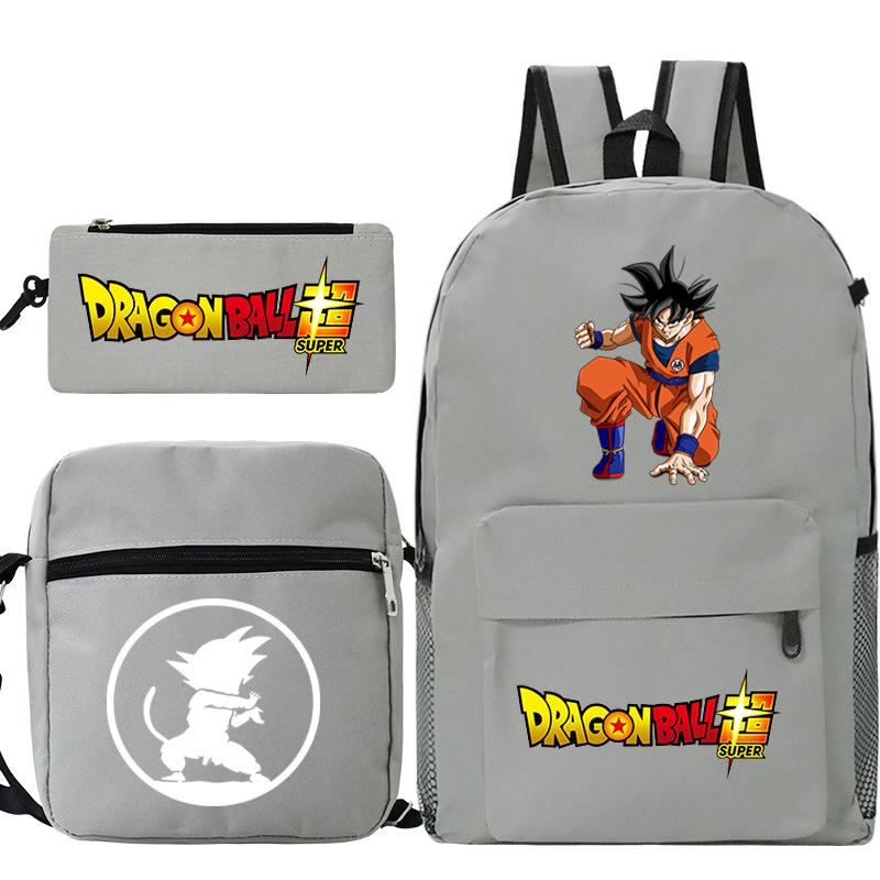 Dragon ball dragon ball three-piece set animation periphery new pencil case set leisure student backpack