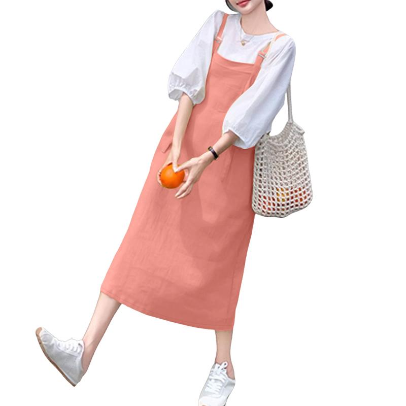 ZANZEA Womens Casual Square Collar Loose Sleeveless Overalls Dress