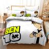 3D Cartoon Ben10 Duvet Cover With Pillow Cover Bedding Set Single Double Twin Full Queen King Size Bed Set For Bedroom Decor