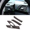 Real Carbon Fiber Car Interior Center / Side Air Conditioning Air Outlet Vent Cover Trim For BMW 3 4 Series F30 F32 2013-2018