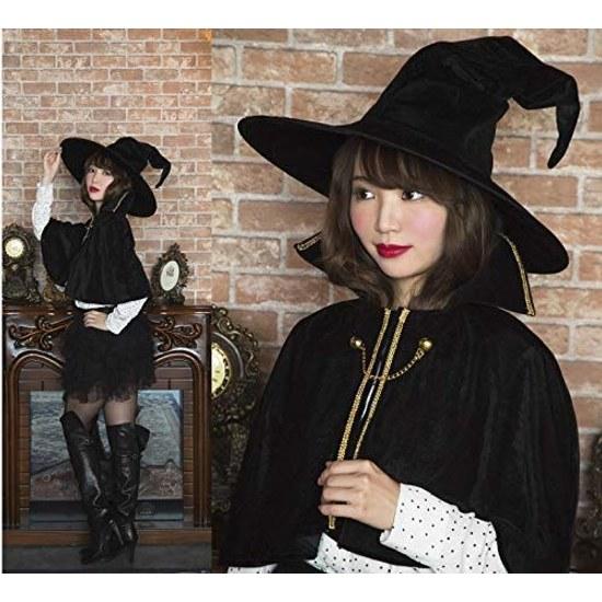 Clearstone Cosplay Halloween Wonder Witch Mantle Set Womens Black
