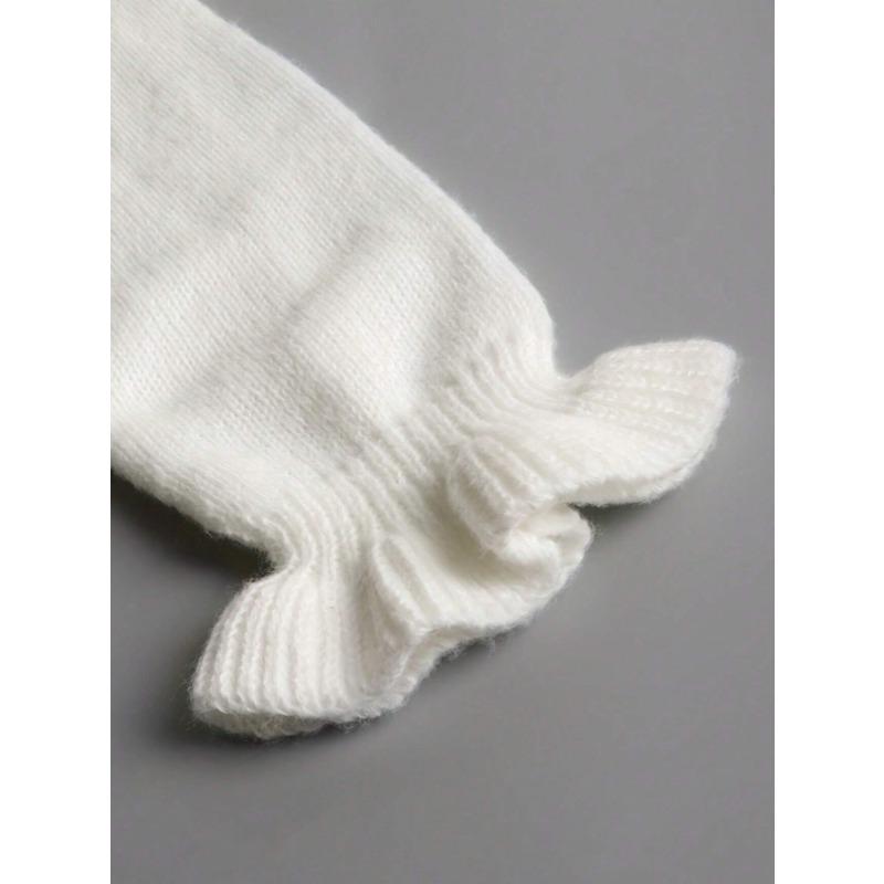 YYFS Dámská móda Ležérní podzim Zima Jednobarevné svetry s dlouhým rukávem a výstřihem do V