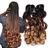 22inch 150g  Synthetic Body Wave Curly  Pony French Spiral Curl Hair Wavy Braiding Hair