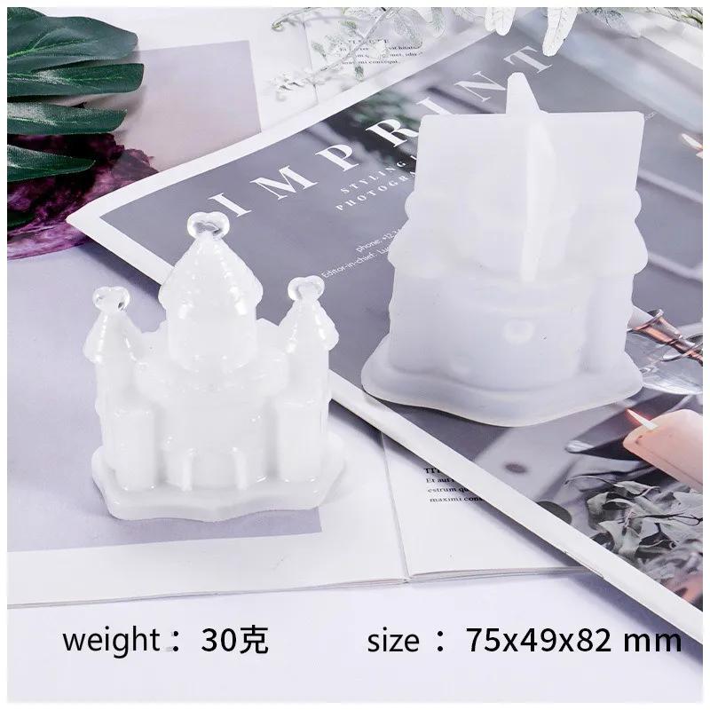 DIY Crystal Epoxy Mold 3D Three-dimensional Castle Silicone Mold Ornament Decoration