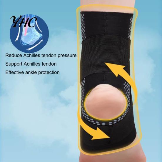 Safety During Exercise Ankle Guard 1Pc Support Stabilizer Elastic Breathable Compression Strap for Arthritis Achilles Tendonitis Plantar Fasciitis