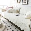 Universal Cotton Fabric Non-slip Cotton Cushion Sofa Cover Cover Retro American-style Solid Color Sofa Cushion All Seasons