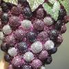 Grape Shape Evening Bag Clutches Red Wedding Crystal Clutch Purses Women Prom Bags Party Handbags Lady Dinner Banquet Purse