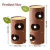 Tree Hole Cave Cat Bed Multi-layer Cats Tunnel Condo Cat Castle House  Scratching/sleeping/playing