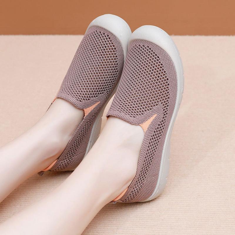 Pánská/dámská obuv pro volný čas Nová podzimní látková obuv Prodyšná síťovina Volný čas Duté měkké podrážky Pohodlná protiskluzová vycházková obuv