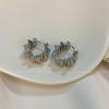 Irregular Gold Retro Earrings for Women – Elegant, Light Luxury Niche Design Ear Studs