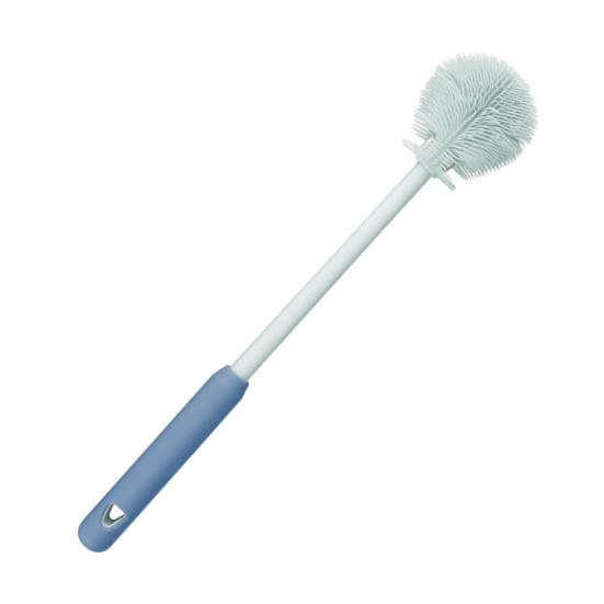 Bekerborstel Siliconen Flesborstel BPA-Vrij Voedselkwaliteit Diepe Reiniging 360-Graden Flexibel Zachte Borstelharen Hygiënisch Babyflesborstel