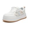 Casual Basic White Shoes Breathable Running Sports Lightweight Non-Slip Low-Top Skate Shoes Kids Sneaker Khaki WXY-Q893C