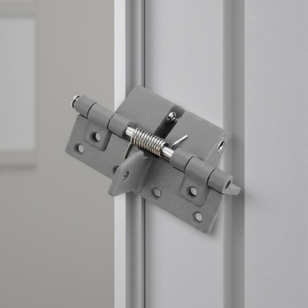 Hidden Door Coil Hinge Positioning Stop Self-Closing Door Hinge Easy to Install High-Temperature-Resistant