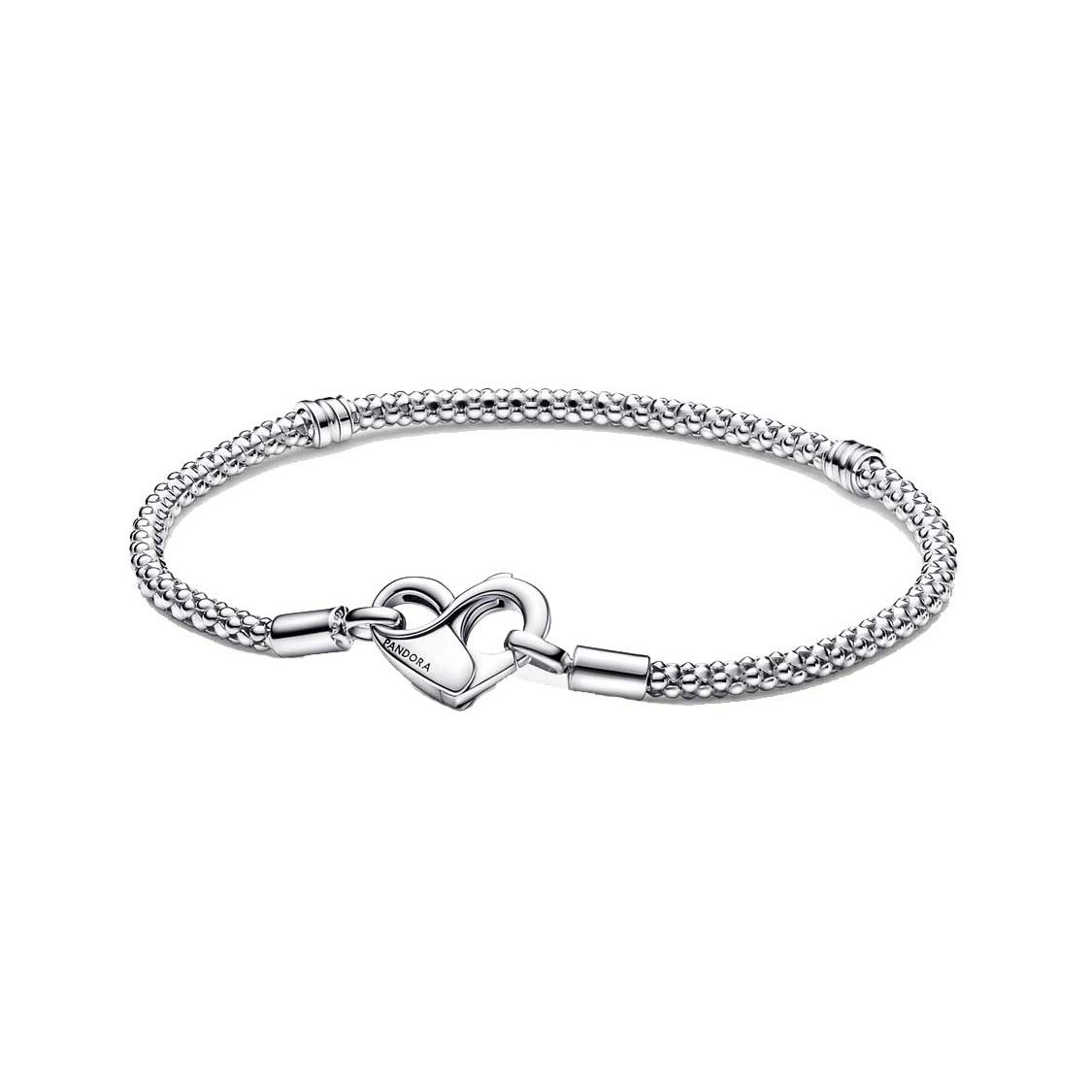 Pandora Moments Simple Casual Fashion 925 Silver Bracelet Women bracelet 592453C00 Box,18