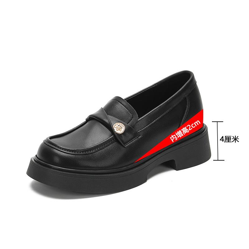 

Кожаные туфли на плоской подошве Yuexinwang для женской обуви Huizhou Su Yinyin, такие же маленькие кожаные туфли коричневого цвета, новые весенние туфли на платформе 39