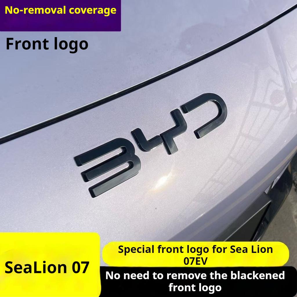 Do BYD Sealion 7 Czarny Przedni Znak Modyfikacja Czarny Wojownik Odznaka Samochodowa Nakładki Style Logo