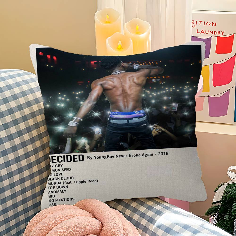 YoungBoy Never Broke Again Pillow Gift Home Office Decoration Bedroom Sofa Car Cushion Cover case x