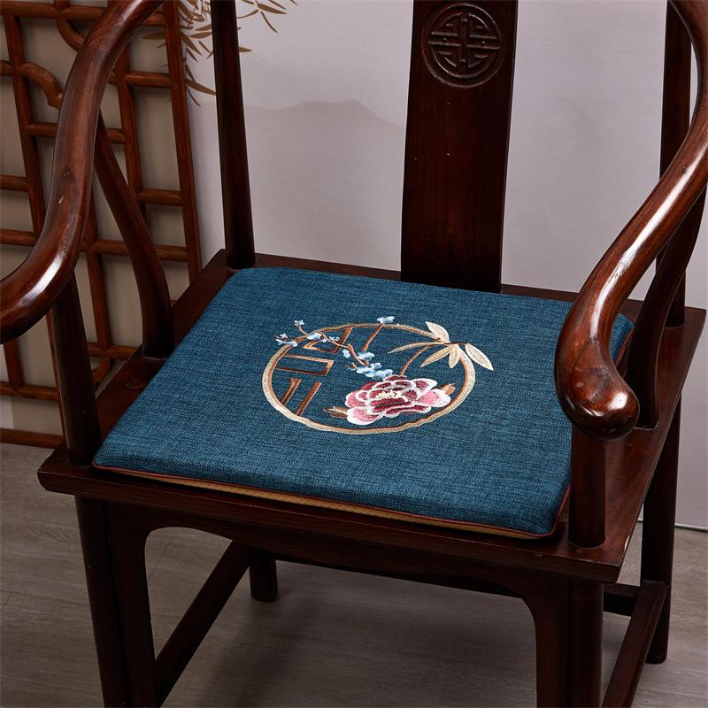 Chinese Style Cushion Mahogany Furniture Sofa Seat Cushion Taishi Circle Chair Tea Chair Non-slip Back Cushion
