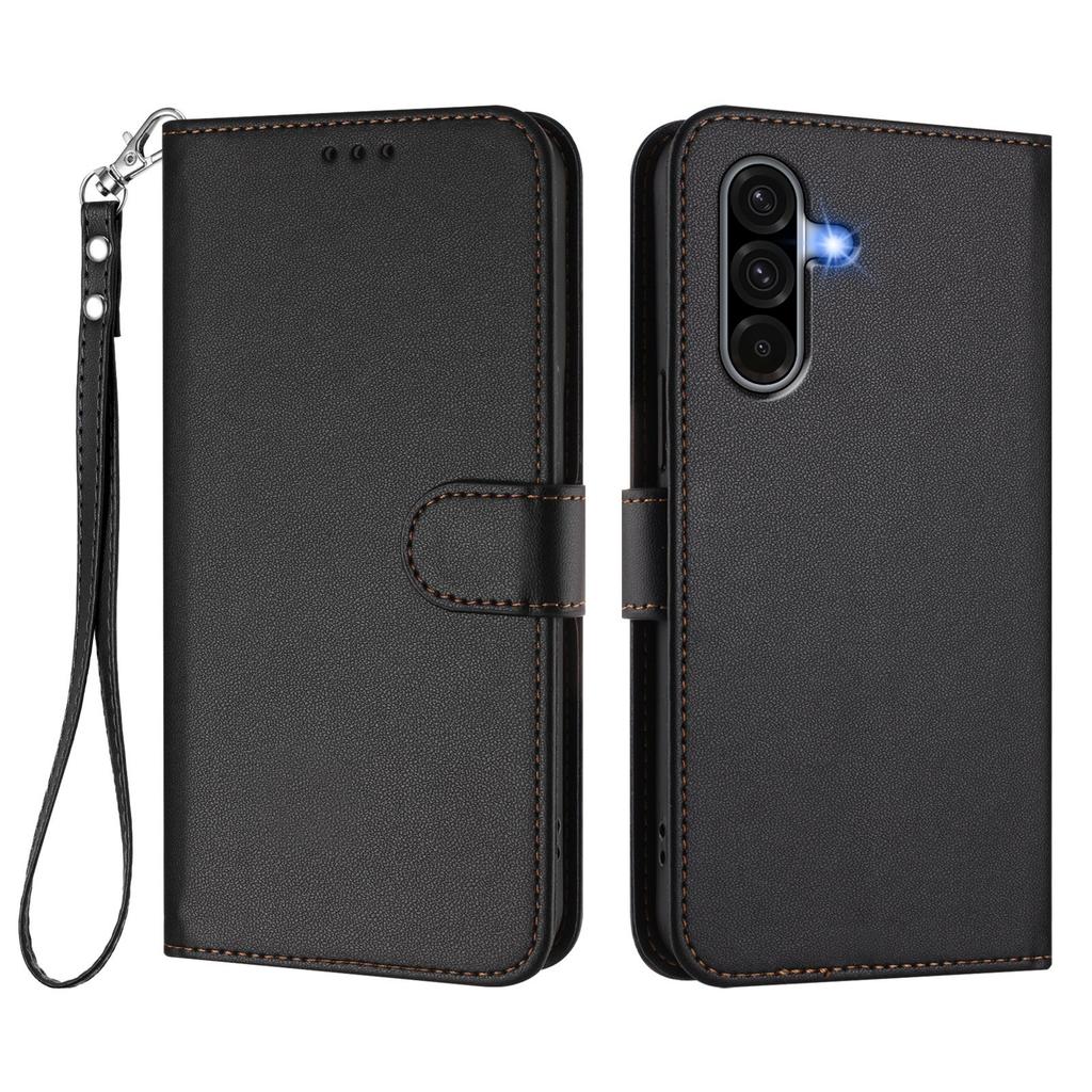 For Samsung Galaxy A36 5G Leather Case Wallet Stand Phone Cover with Wrist Strap