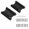 1 Pair Stainless Steel Double Action Spring Hinge Automatic Closing Fence Gate Spring Hinge Black Door Hinge