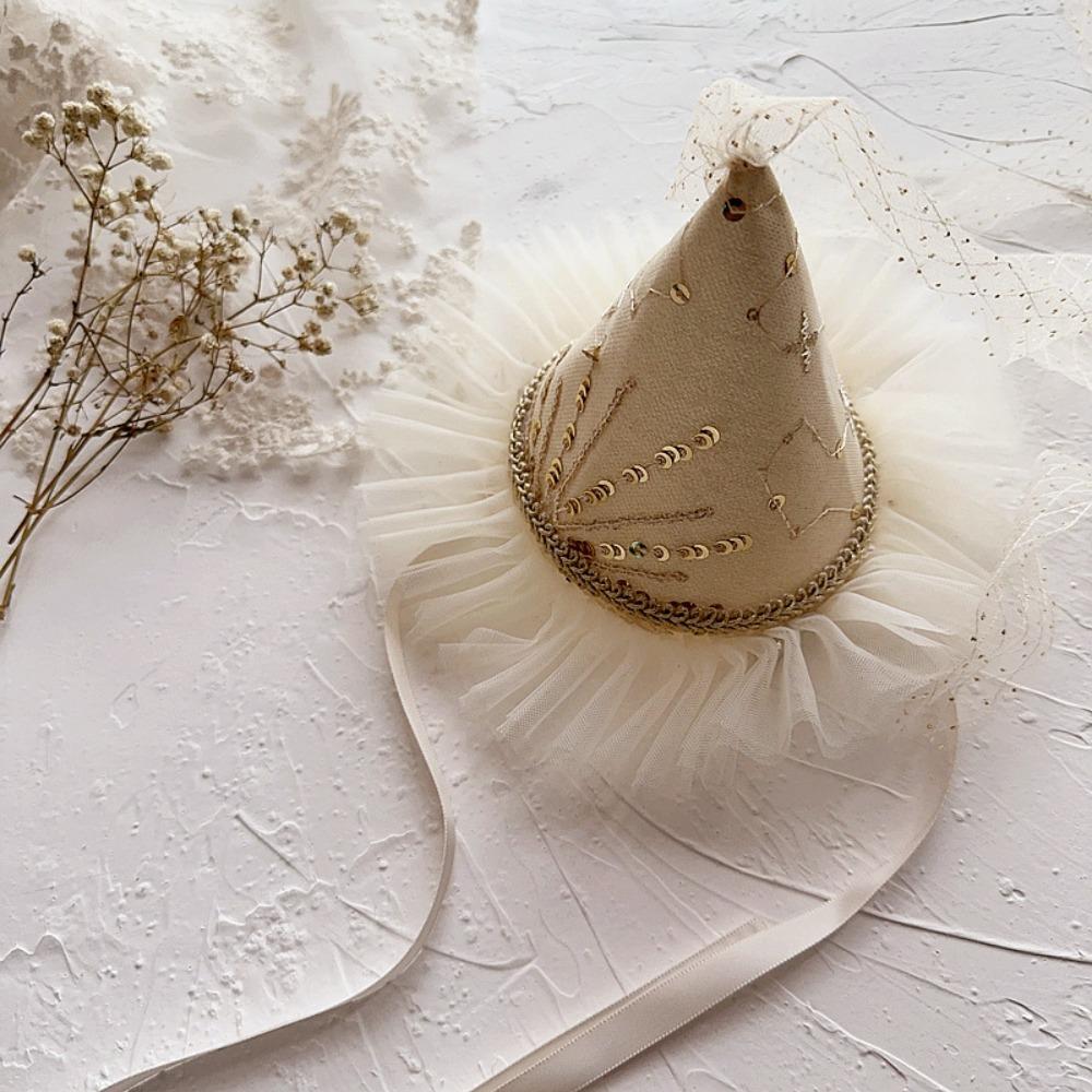 Sequin Birthday Hat Hairpin Lace Birthday Cap Lovely Birthday Crown  Children's