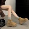 Premium Sense Retro and Thin Thick-soled Short Boots Women's 2025 New Autumn Versatile Small Height-increasing Suede Martin Boots