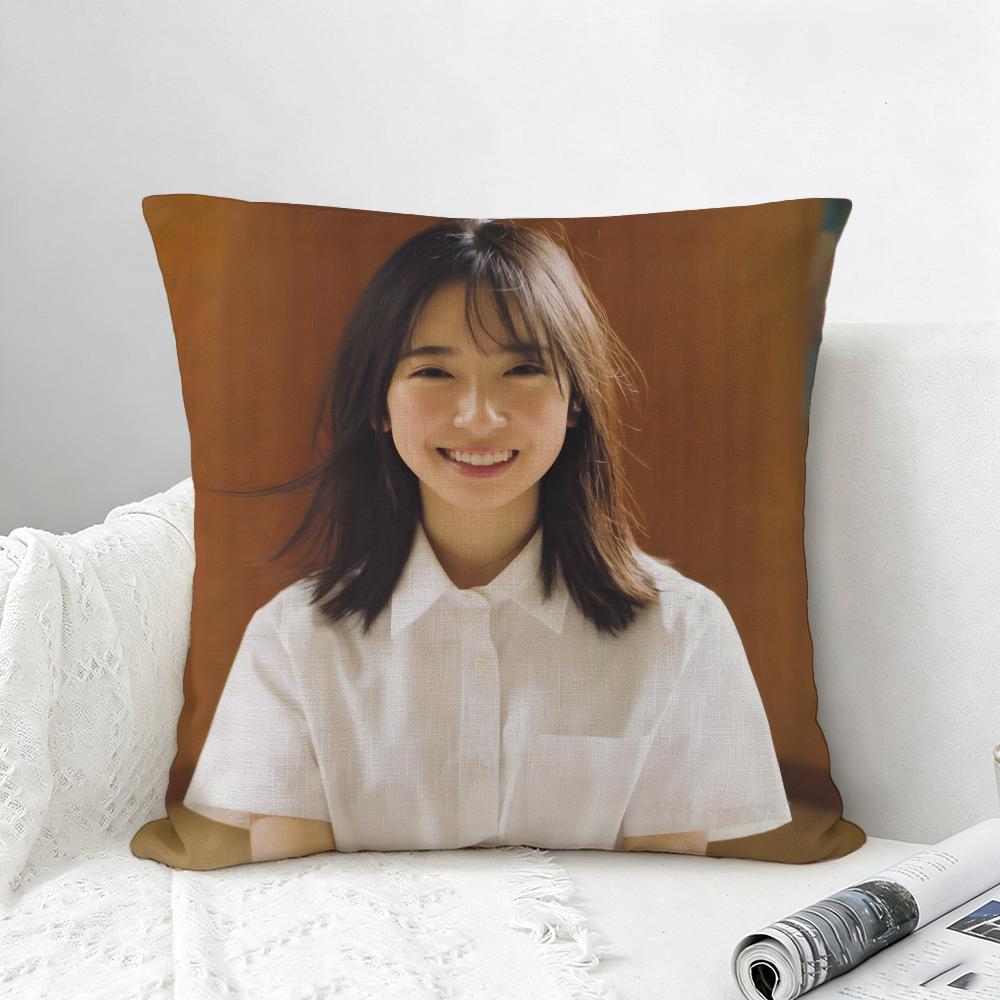 Idol Hinatazaka Cushion Cover Natural Linen Pillowcase Set AllinOne Decor for Sofa Bedroom  Chair