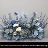 Wedding Aisle Blue Artificial Flower Row Decoration