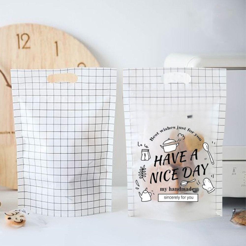 100Pcs Have A Nice Day Candy Gift Bags Cookies Baking Packaging Bag Xmas Gift Packaging Bags