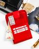 Women's Leather Wallet R-DLL2-NCD-2718 Red