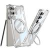 Clear 360° Kickstand Holder Case For Samsung Galaxy S26 S25 S24 S23 S22 Ultra Plus FE A16 A36 A56 A17 A37 A57 Hard Acrylic Cover