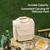 Thickened Picnic Bag PEVA Lining Lunch Organizer Portable Insulated  Lunch Bag  Camping
