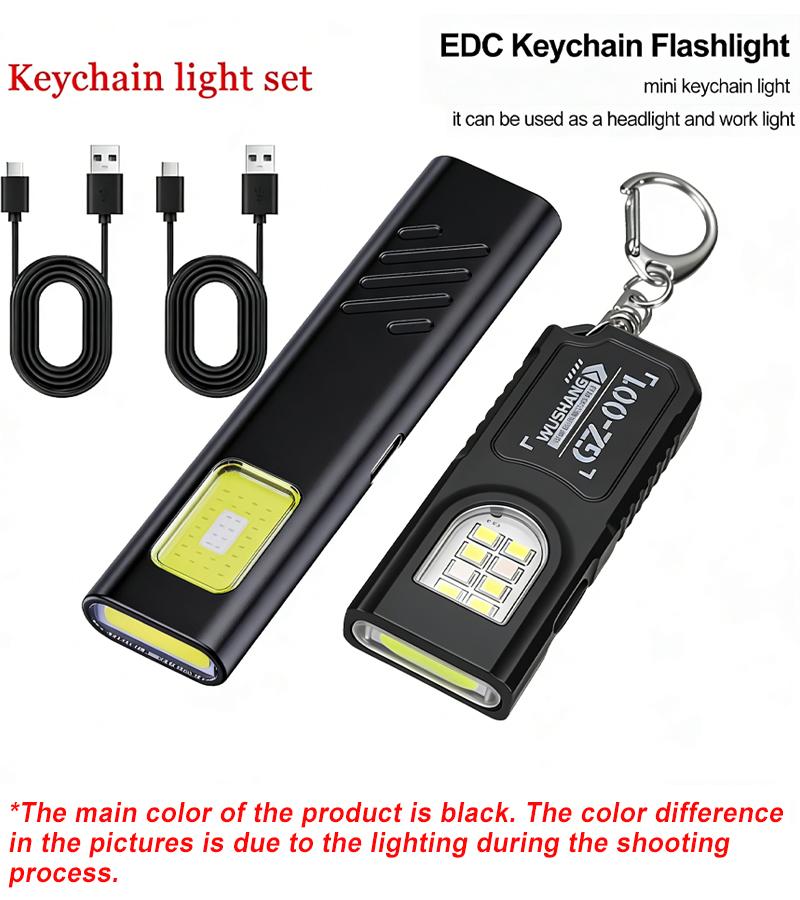 Security flashing work light warning light strong light mini portable outdoor maintenance emergency EDC flashlight knife cap cli