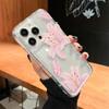 Ins Style Transparentes Blumenmuster Handyhülle iphone 14 pro max Für iPhone 16 15 14 13 12 11 Pro Max Hülle