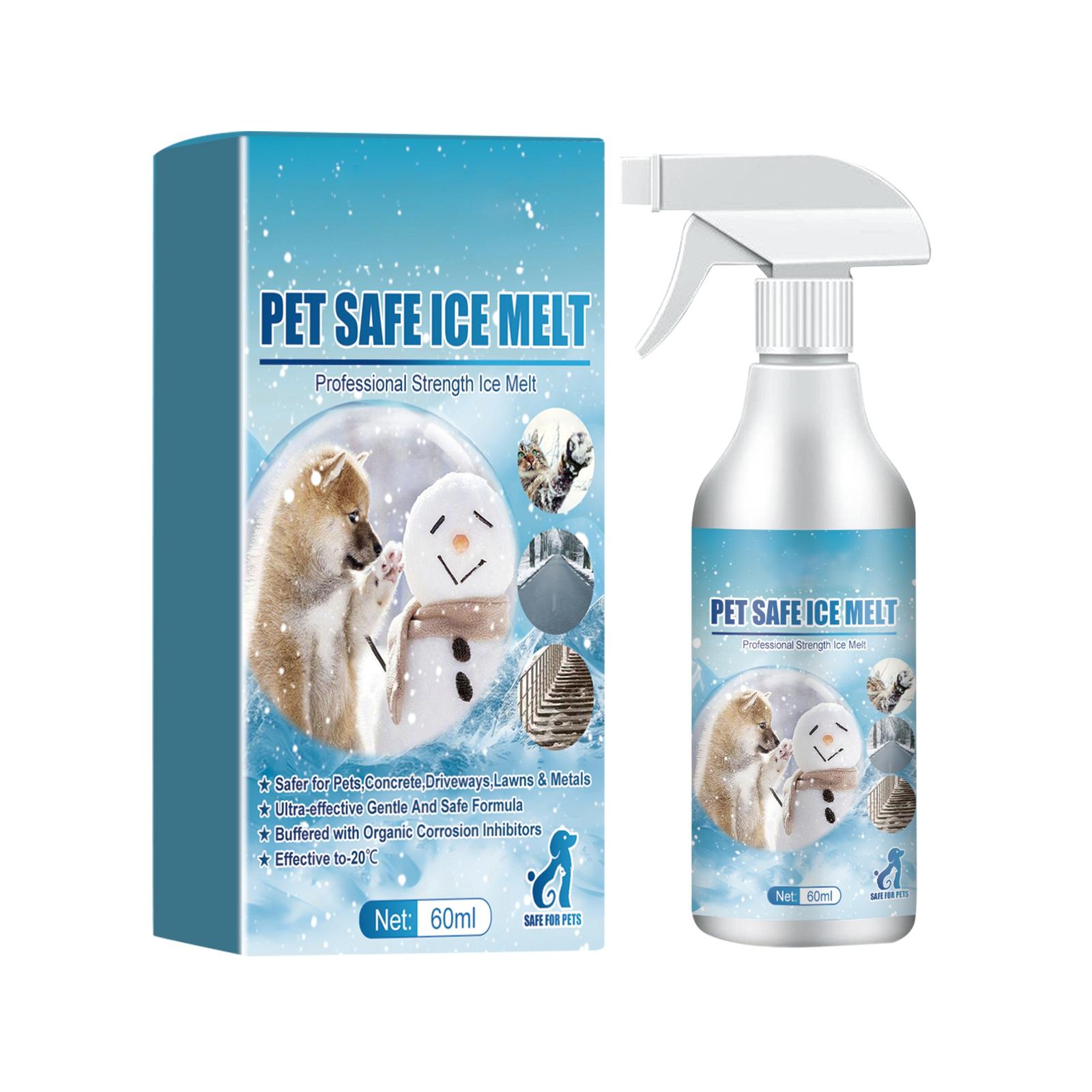 

Pet -icing Agent Protects Pet . Quick Snow And Ice Removal Agent For Steps And Roads,60ML One Size синий
