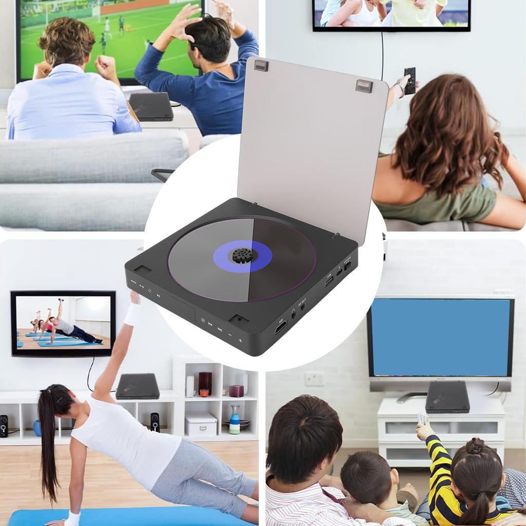 DVD Player HD Multimedia Interface AV Output All Region DVD Player with Remote Control for TV Projector Display TV DVD Player