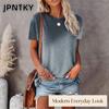 JPNTKY Women's Fashion Casual O-Neck Short Sleeve Blouses & Shirts