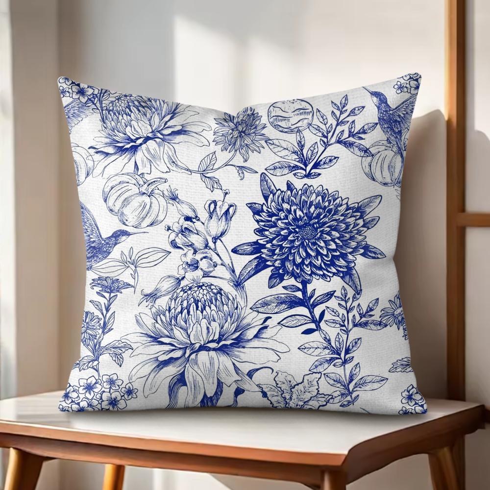 Bohemian Style Texture Cushion Cover Natural Linen Organic Fabric DoubleSided Printing Couch Pillow Covers Home Decor