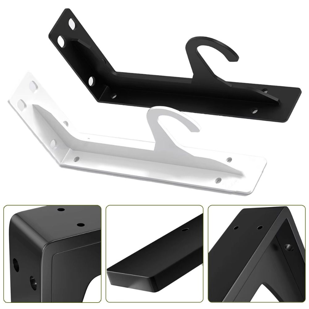 Heavy Duty Closet Shelf Bracket Sturdy Triangle Easy Installation Triangle Hook Bracket Rustproof Hook Holder Metal Bracket