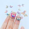 40 Pcs Resin Cute Cartoon Mini Colorful Beautiful Butterfly Flat Back Rhinestone Appliques Diy Wedding Scrapbook Craft A114