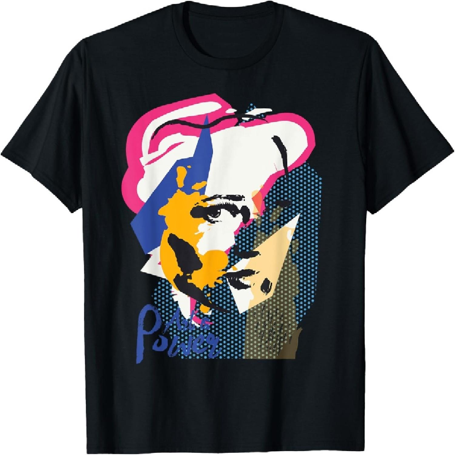 Pop Art Retro 60s Vintage Love Woman Face Portrait Graphic T-Shirt XXXXXL разноцветный