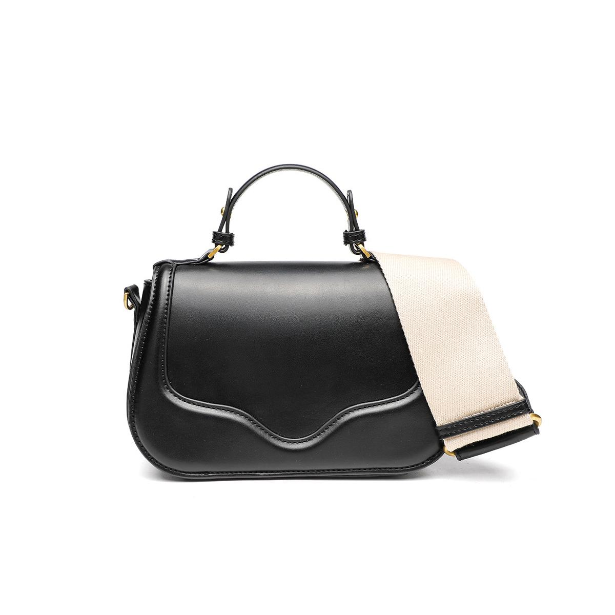 

The 2026 new fashi design hand-held magnetic buckle texture single-shoulder bag with a chic and high-end feel, crossbody small M чёрный