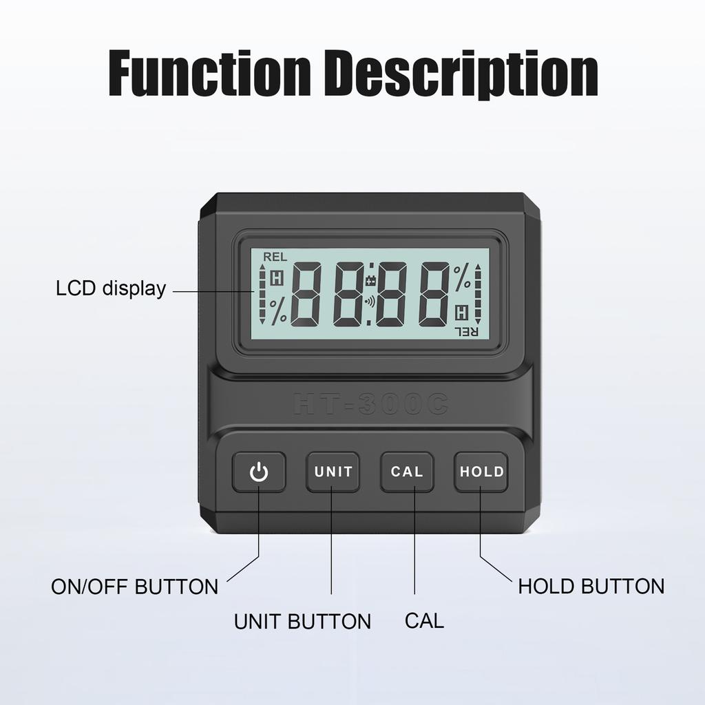 Digital Angle Finder Magnetic Angle Gauge Level Tool Inclinometer LCD Display With Magnetic Strong Adsorpion Measuring
