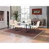 Dining Table - MUVOE - Rectangular - 4 Places - Metal - Beige