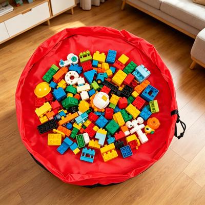 Borsa per riporre i giocattoli con chiusura a coulisse Impermeabile Grande capacità Organizer per Giocattoli Puzzle Blocchi Spiaggia Piscina Giocattoli da Bagno